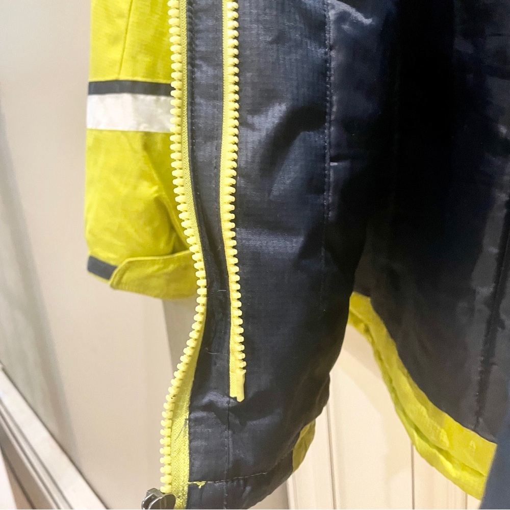 Xpedition Yellow & Navy Insulated Puffy Hooded Jacket Winter Coat Ski Ja… - Picture 10 of 16